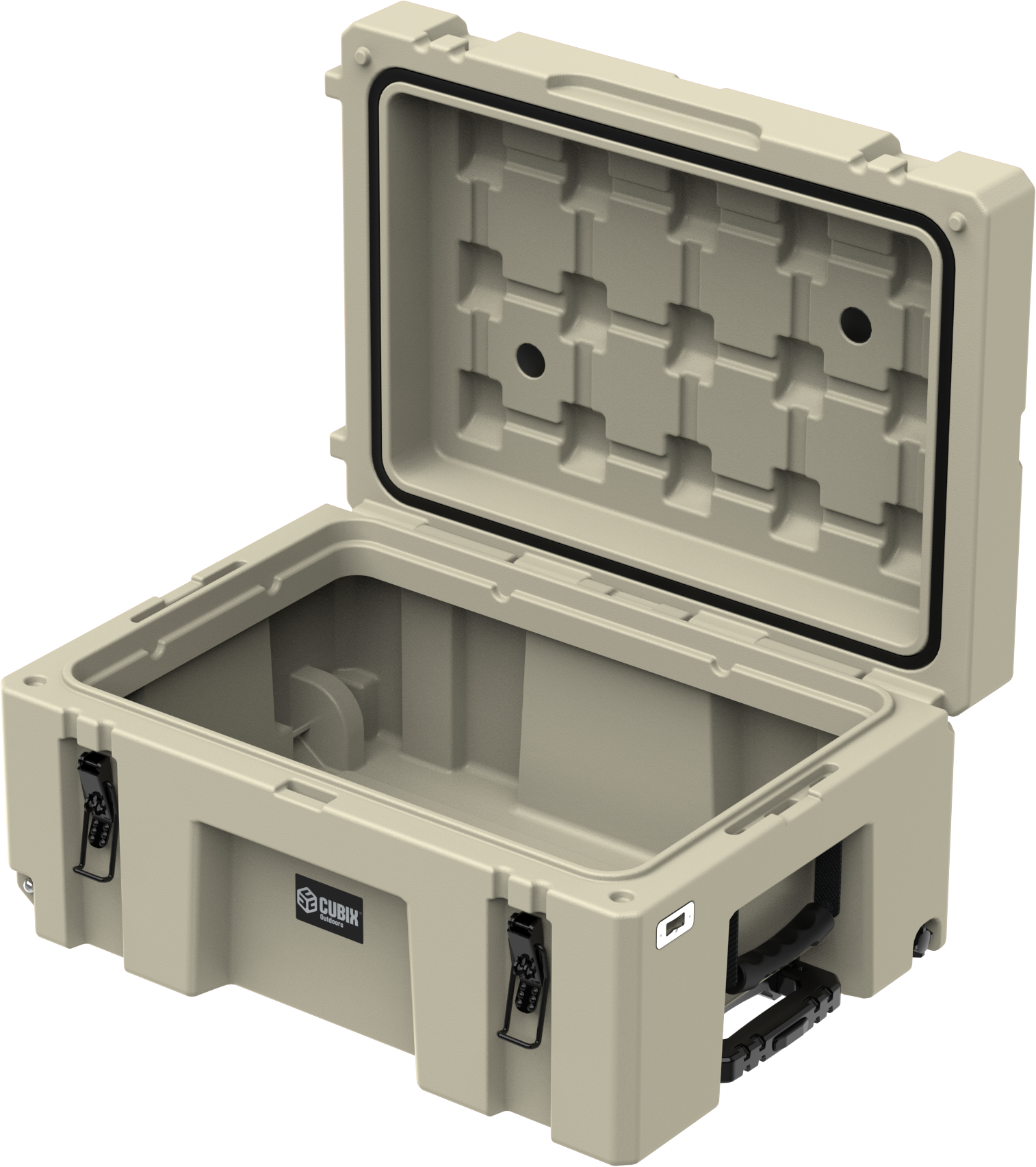 Cubix 76L Rolling Cargo Case — Wheeled Rotomolded Gear, Tool & Storage Box - Image 12